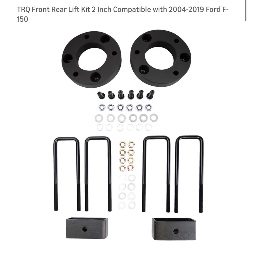 TRQ Front Rear Lift Kit 2 Inch 2004-2014 Ford F-150 Suspension Components